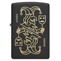Зажигалка бензиновая ZIPPO Joker Card Design, черный (46290)