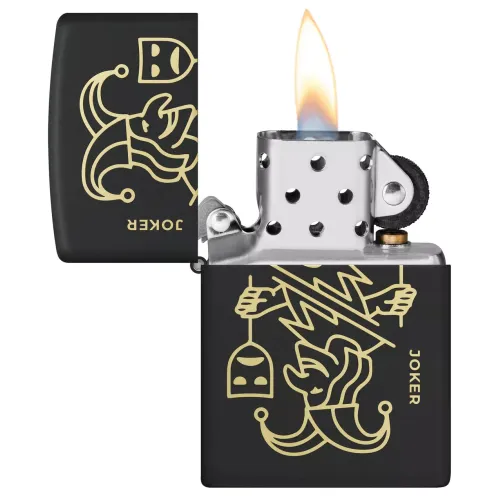 Бензинові запальнички Запальничка бензинова ZIPPO Joker Card Design, чорний (46290) Бензинові запальнички Запальничка бензинова ZIPPO Joker Card Design, чорний (46290)