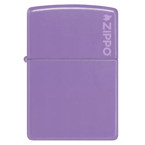 Бензинові запальнички Запальничка бензинова ZIPPO Reg Smoky Lavender Matte with Logo, лавандова (46681)