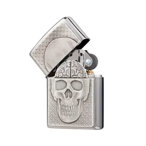 Бензинові запальнички Запальничка бензинова ZIPPO Skull with Brain Surprise (29818)