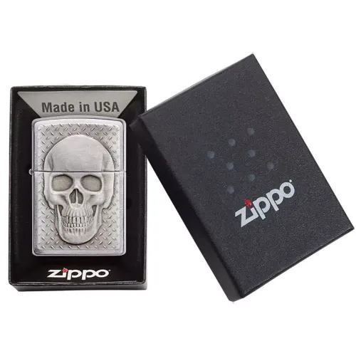 Бензинові запальнички Запальничка бензинова ZIPPO Skull with Brain Surprise (29818)