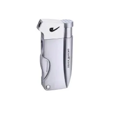 Запальничка газова для трубки Silver Match Budapest з набором інструментів, срібляста (40672146SL)