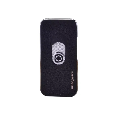 Бензинові запальнички Запальничка Silver Match BLACK TURNABLE CHALK USB IGNITER -1PC зі спіраллю Чорний (40674218)