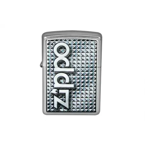 Бензинові запальнички Запальничка ZIPPO 3D ABSTRACKT EMBLEM BRUSHED CHROME (28280)