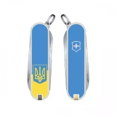 Ніж Victorinox Classic Sd Ukraine 58 мм 7 предметів Жовто-блакитний (0.6223.7R3)