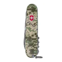 Складной нож Victorinox Huntsman Army Пиксель с красным логотипом (1.3713.3.W3941p)