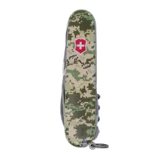 Складной нож Victorinox Huntsman Army Пиксель с красным логотипом (1.3713.3.W3941p)