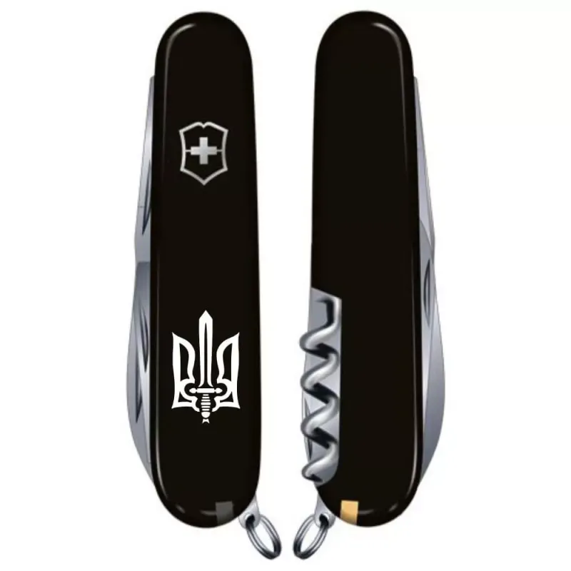 Складной нож Victorinox Climber Ukraine 91 мм 14 функций Трезубец ОУН (1.3703.3_T0300u)