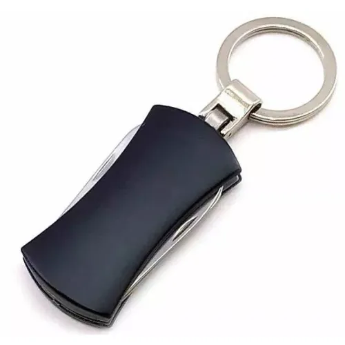 Другие ножи, комплекты и аксессуары Ніж-брелок складний Stinger чорний 4 функції 100 мм (DN27117B)