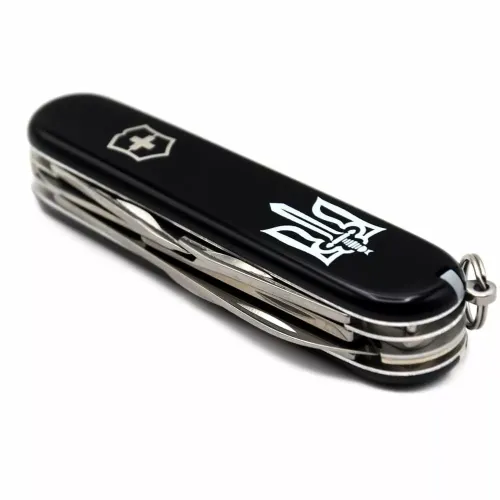 Ножі та мультитули Victorinox Складной нож Victorinox Climber Ukraine 91 мм 14 функций Трезубец ОУН (1.3703.3_T0300u)
