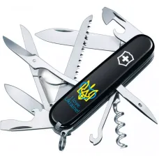 Складной нож Victorinox Huntsman Ukraine Трезубец с сердцем и I love Ukraine (1.3713.3_T1310u)