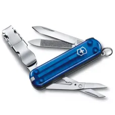 Кишеньковий ніж Victorinox NailClip 580 65мм/8функцій прозорий Синій (0.6463.T2L19)