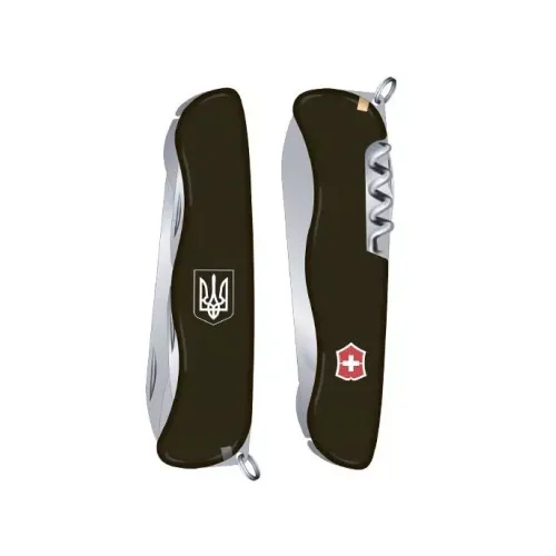 Ножі та мультитули Victorinox Ніж Victorinox Nomad Ukraine Чорний (0.8353.3R7)