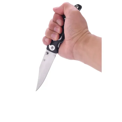 Другие ножи, комплекты и аксессуары Складаний мисливський ніж 22 см Laguiole чорне дерево пакка з металевим візерунком (40268404)