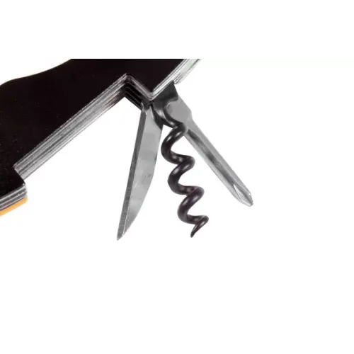 Другие ножи, комплекты и аксессуары Складаний ніж Stinger туристичний у металевій коробці Чорний з жовтим (HCY-6125Х)