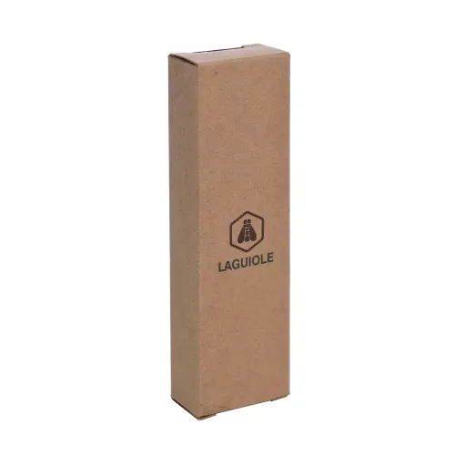 Другие ножи, комплекты и аксессуары Складаний ніж зі штопором 21,5 см Laguiole, сіре дерево пакка, лезо татування (40269002)