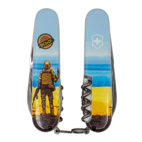 Ножі та мультитули Victorinox Складной нож Victorinox Climber Army 91 мм 14 функций Марка русский военный корабль … Всё (1.3703.7_T3120h)