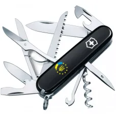 Складной нож Victorinox Huntsman Ukraine 91 мм 15 функций Украина ЕС (1.3713.3_T1130u)