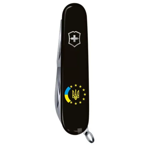 Ножі та мультитули Victorinox Складной нож Victorinox Huntsman Ukraine 91 мм 15 функций Украина ЕС (1.3713.3_T1130u)