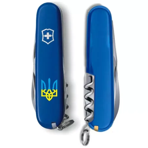 Ножі та мультитули Victorinox Складной нож Victorinox Spartan Ukraine 91мм Синий с малым Государственным Гербом Украины (1.3603.2_T0016u)