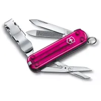 Кишеньковий ніж Victorinox NailClip 580 65мм/8функцій прозорий Рожевий (0.6463.T5L19)