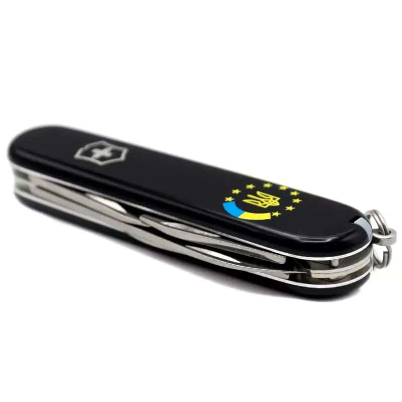 Складной нож Victorinox Spartan Ukraine 91 мм 12 функций Украина ЕС (1.3603.3_T1130u)