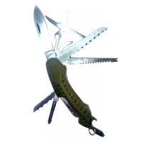 Складной карманный нож STINGER 11 в 1 Зеленый (DN27163A)