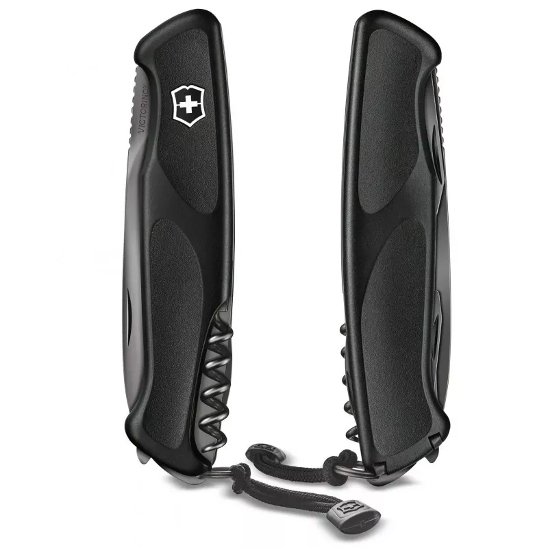 Швейцарський складаний ніж Victorinox RangerGrip 55 Onyx Black 130 мм 12 функцій Чорний (0.9563.С31Р)
