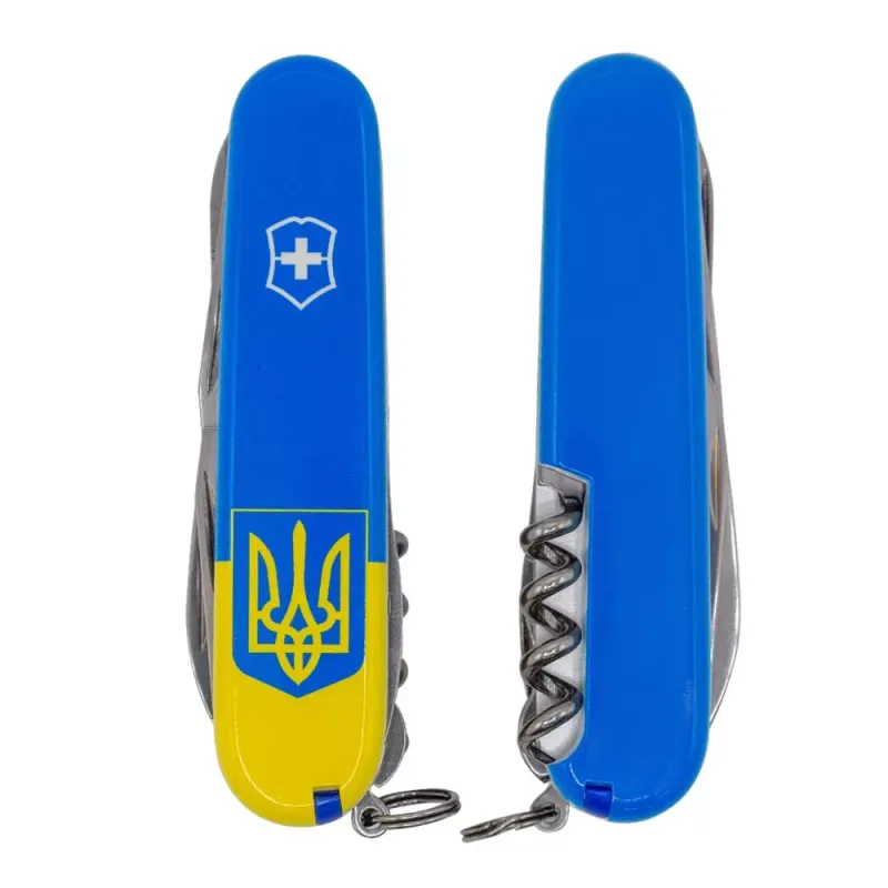 Складной нож Victorinox Climber Ukraine Герб на флаге (1.3703.7.T3030p)
