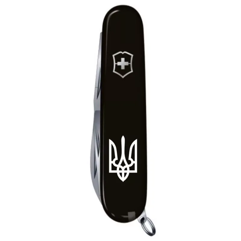 Складной нож Victorinox Climber Ukraine 91 мм Трезубец белый (1.3703.3_T0010u)