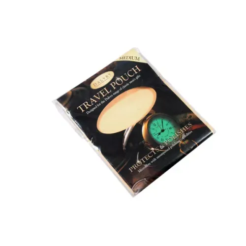 Другие ножи, комплекты и аксессуары Чохол середній захисний з мікрофібри для зберігання та полірування "Grants of Dalvey" затяжка, микрофібра, айворі, 13Х10,5 см (TPM)