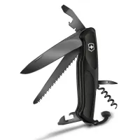Швейцарський складаний ніж Victorinox RangerGrip 55 Onyx Black 130 мм 12 функцій Чорний (0.9563.С31Р)