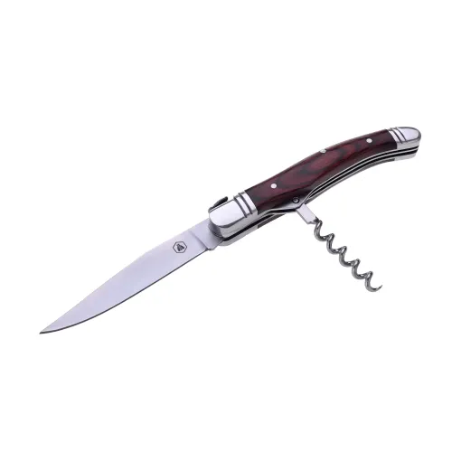 Другие ножи, комплекты и аксессуары Складаний ніж зі штопором 21,5 см Laguiole, дерево, подарункова коробка (40268436)