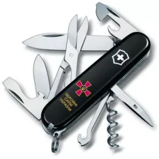 Складной нож Victorinox Climber Army 91 мм 14 функций Эмблема ВСУ и Надпись ЗСУ (1.3703.3_W1011u)