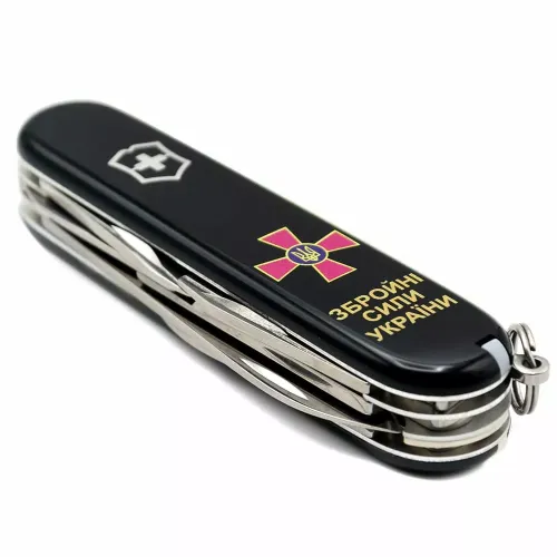 Ножі та мультитули Victorinox Складной нож Victorinox Climber Army 91 мм 14 функций Эмблема ВСУ и Надпись ЗСУ (1.3703.3_W1011u)