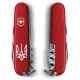 Ножі та мультитули Victorinox Складной нож Victorinox Climber Ukraine Трезубец готический белый (1.3703_T0630u)