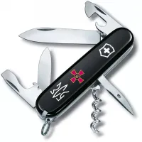 Складной нож Victorinox Spartan Army 91 мм 12 функций Эмблема ВСУ и Трезубец ЗСУ (1.3603.3_W1010u)