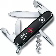 Складной нож Victorinox Spartan Army 91 мм 12 функций Эмблема ВСУ и Трезубец ЗСУ (1.3603.3_W1010u)