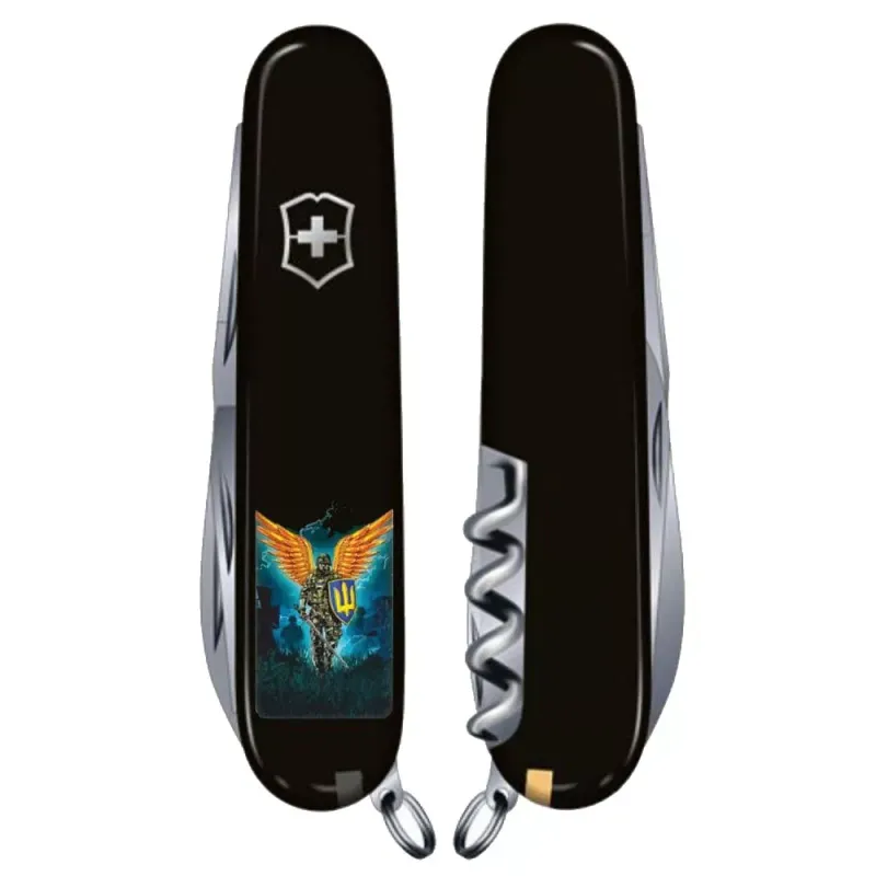 Складной нож Victorinox Huntsman Ukraine Ангел ВСУ (1.3713.3_T1061u)