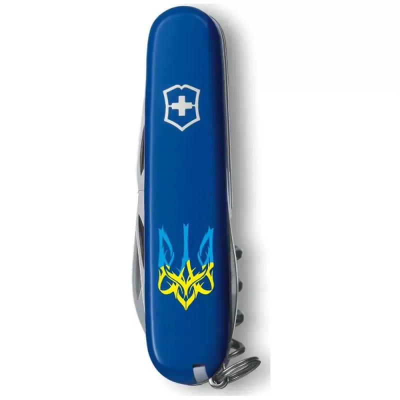 Складной нож Victorinox Spartan Ukraine Трезубец готический сине-желтый (1.3603.2_T0636u)