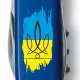 Складной нож Victorinox Spartan Ukraine 91мм 12 функций Синий Трезубец фигурный на фоне флага (1.3603.2_T1026u)