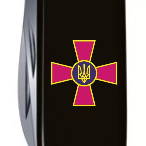 Ножі та мультитули Victorinox Складной нож Victorinox Climber Army 91 мм Эмблема ВСУ (1.3703.3_W0010u)