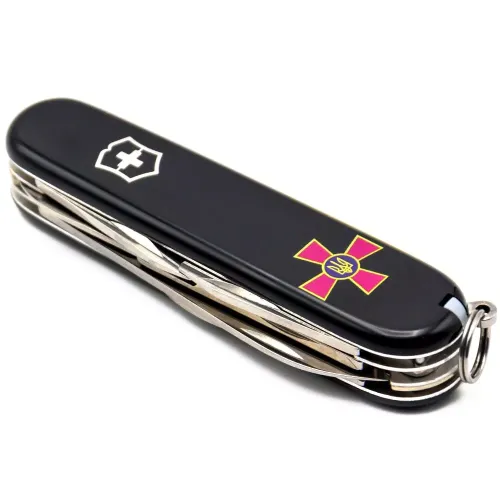Ножі та мультитули Victorinox Складной нож Victorinox Climber Army 91 мм Эмблема ВСУ (1.3703.3_W0010u)
