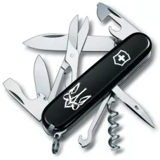 Складной нож Victorinox Climber Ukraine Трезубец готический белый (1.3703.3_T0630u)