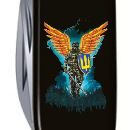 Ножі та мультитули Victorinox Складной нож Victorinox Huntsman Ukraine Ангел ВСУ (1.3713.3_T1061u)
