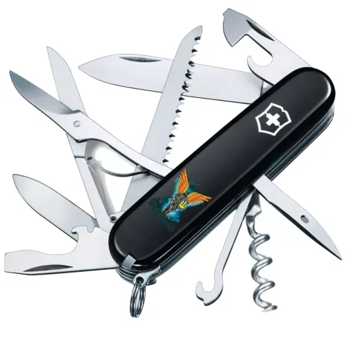 Ножі та мультитули Victorinox Складной нож Victorinox Huntsman Ukraine Ангел ВСУ (1.3713.3_T1061u)