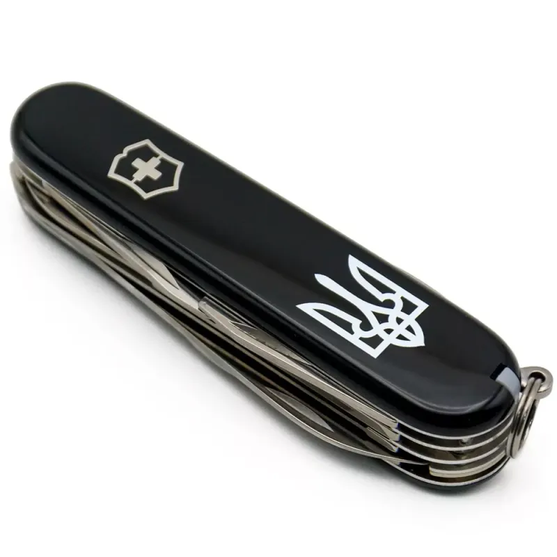 Складной нож Victorinox Huntsman Ukraine Трезубец белый (1.3713.3_T0010u)
