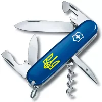 Складной нож Victorinox Spartan Ukraine 91 мм 12 Трезубец желтый (1.3603.2_T0018u)