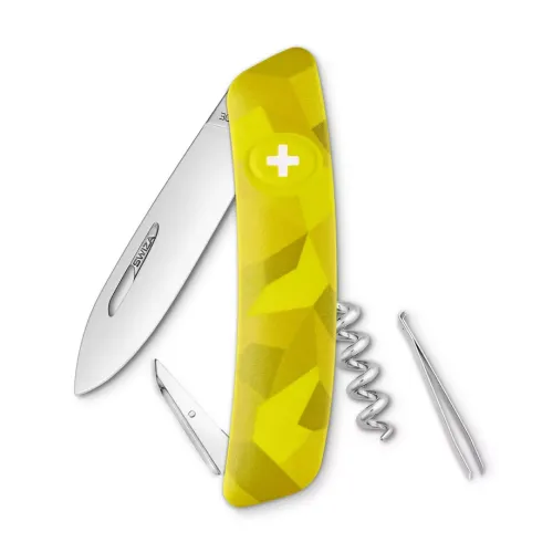 Другие ножи, комплекты и аксессуары Швейцарський ніж SWIZA C01 Velor Салатовий (10.2080)