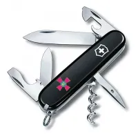 Швейцарський ніж Victorinox Spartan Ukraine ЗСУ 91 мм, 12 функцій, чорний (1.3603.3U1)